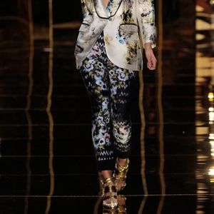 Cynthia Rowley Zigzag Floral Bonded Leggings Suba